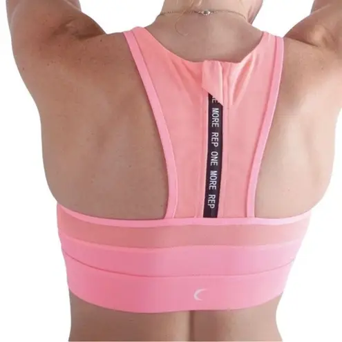 Zyia NWT Active Hot Coral Pink All Star Sports Bra One More Rep Size Small NEW