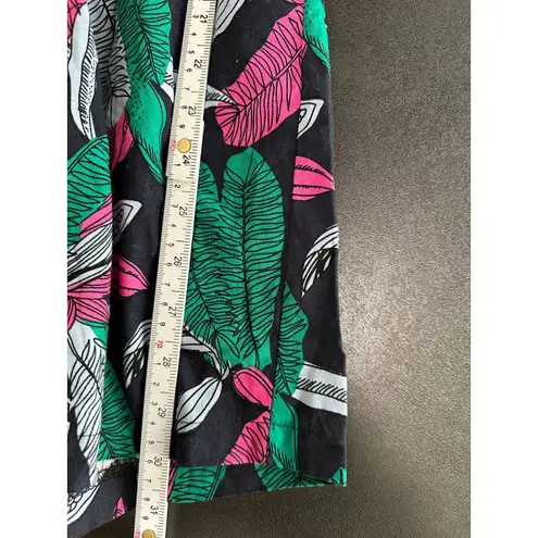 Foxroom Design by Korea Women's Blue Green Tropical Romper Cotton Size Small