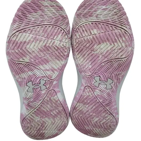 Under Armour  UA Jet 21 GS Halo Gray Pacific Purple Camo Sneakers Shoes 7Y = 8.5W