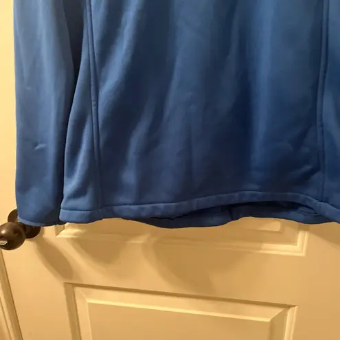 MED COUTURE Women's Athletic Zip Up Track Jacket Coat Blue Size Medium