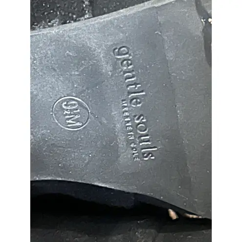 Gentle Souls Bettie Black Suede Fringe Bootie women's size 9.5 leather