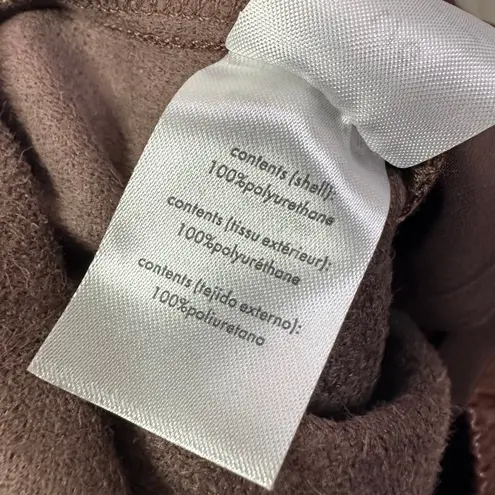 We Wore What Brown Vegan Leather Joggers in Cacao Size Large