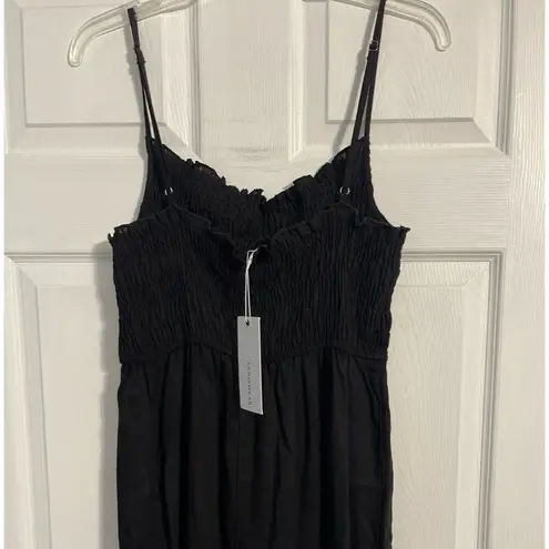 ANNIEWEAR Little Black Smocking Jumpsuit Size XL New With Tag
