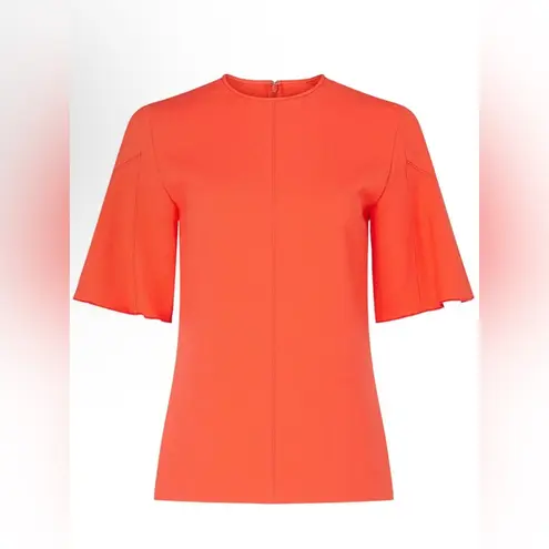 Victoria Beckham Victoria Women’s Coral Flounce Hem Sleeve Top Size 6