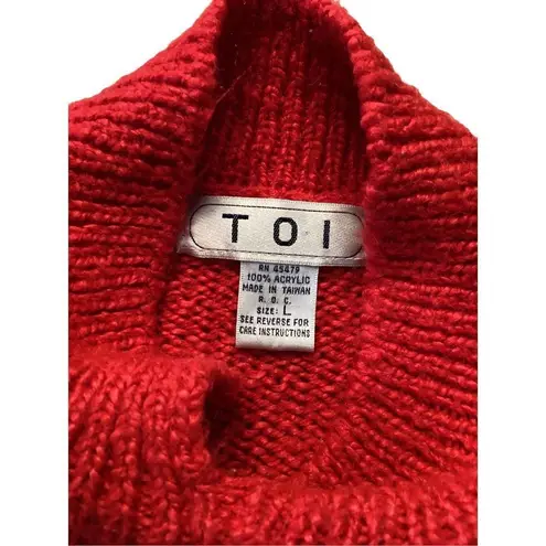 TOI Acrylic Knit Sweater Winter Everyday School Workwear Size L