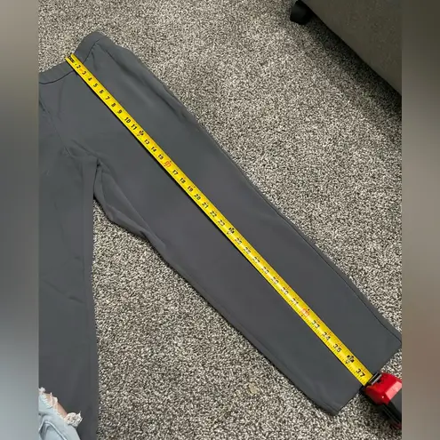 Dennis Basso New Gray High Waisted Business Casual Pants With Pockets L