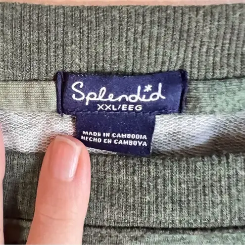 Splendid  Womens Classic Camo Cozy Sweatshirt Size XXL Still On Sale‎ on Website