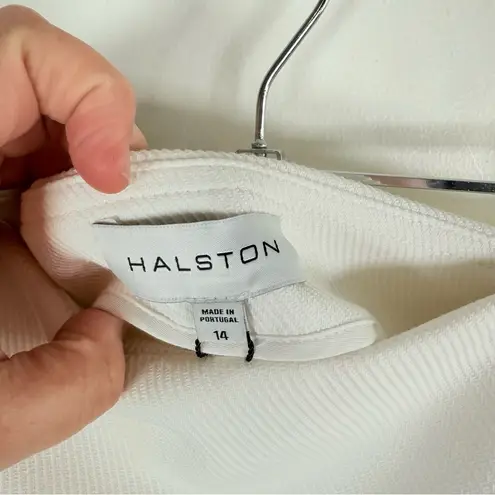 Halston Hallie White Cotton Twill Skort Size 14