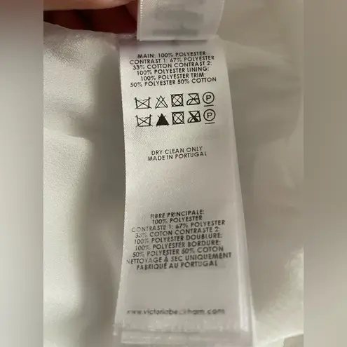 Victoria Beckham white Ruffled Sheath Mini Dress