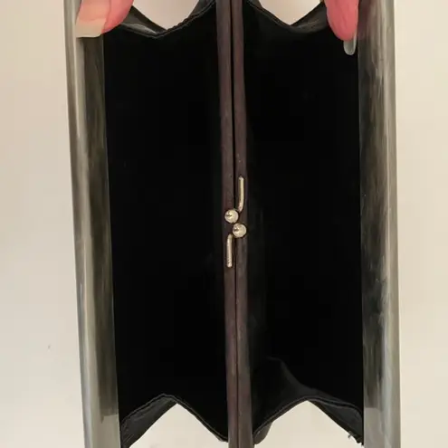 1950's Bakelite/Lucite Acrylic Oyster Gray Box Clutch