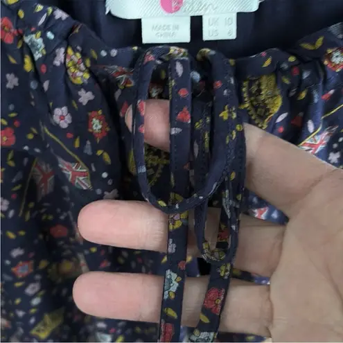 EUC Boden Catriona Jersey Top British Royalty Pattern Size 6