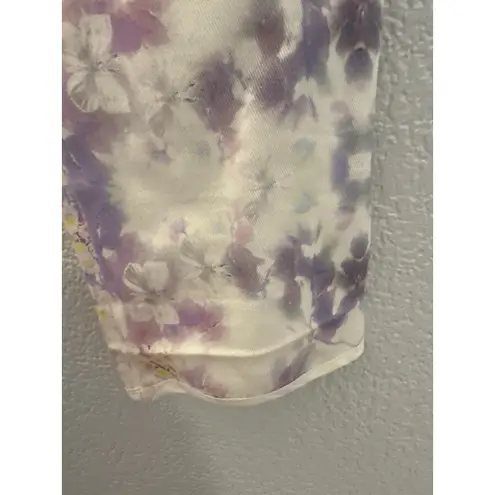 Lublu Kira Plastinina Designer Butterfly Print Pants Purple with Green Trim