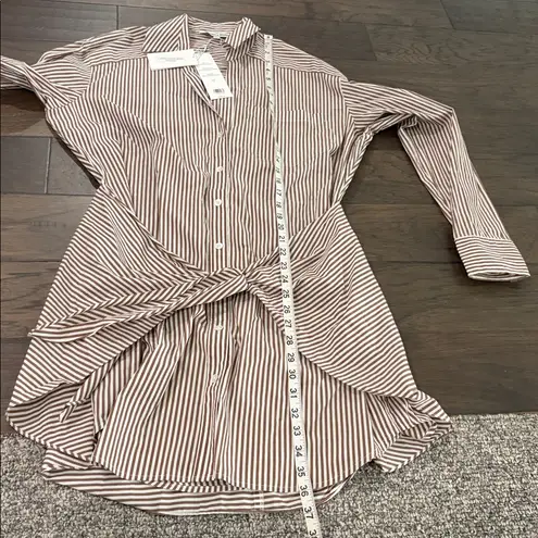 Veronica Beard NWT Roanoke Striped Shirtdress Sz 8