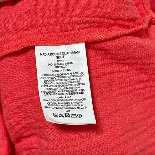 Boden USA Boden Nadia Double Cloth Maxi Skirt 6 Jam Red