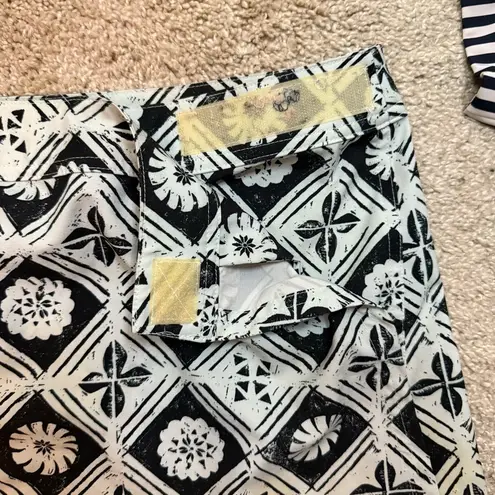 RipSkirt Hawaii Fijian Tapa Limited Edition Wrap Skirt Length Sz SM Adjustable Black