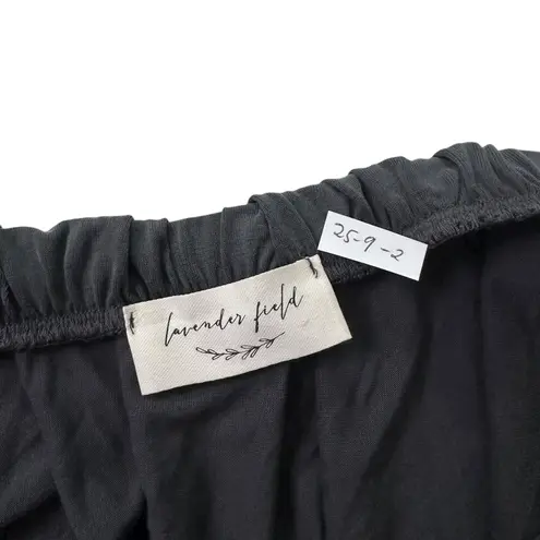 Lavender Field Gray Strapless Cold Shoulder Crop Top Women's Size Small | 25-9-2