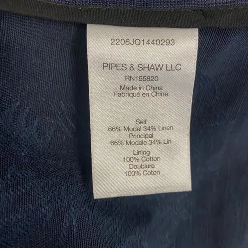 Veronica Beard NWT Belinda Ink One-Shoulder Jacquard Top