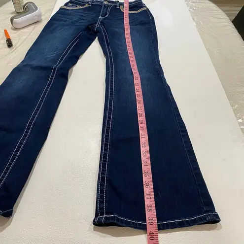 Westfield Eagle Dark Wash Bootcut Jeans Size 5 – Contrast Stitching, Western Sty