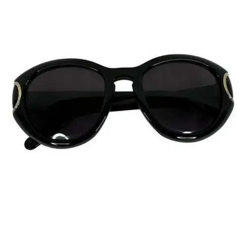 Salvatore Ferragamo SF818S 001 54 21 Classic Black/ Gold Oversized Sunglasses