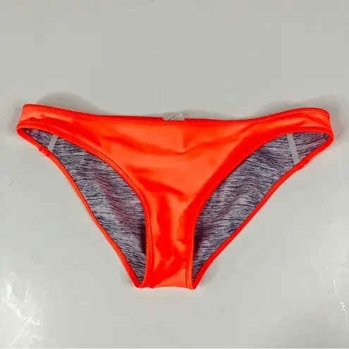 Lululemon  Athletica | Neon Orange Reversible Gray Bikini Bottoms 6