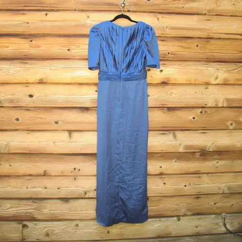 Mac Duggal 27014 PUFF SLEEVE PLEATED BODICE DRAPED GOWN 8 Runs Small