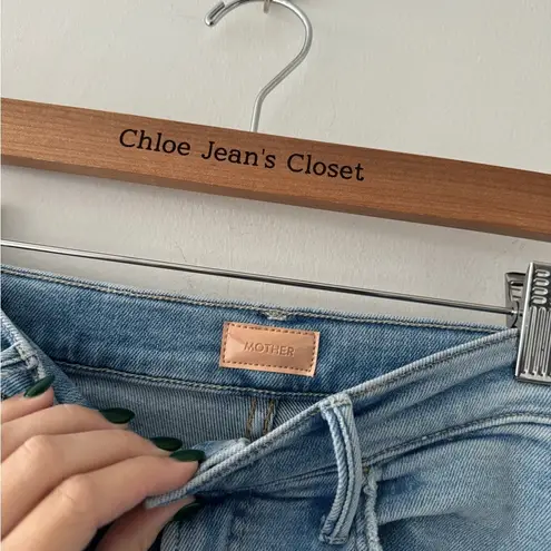 MOTHER Hustler Ankle Fray Jeans in Limited Edition 27 Blue