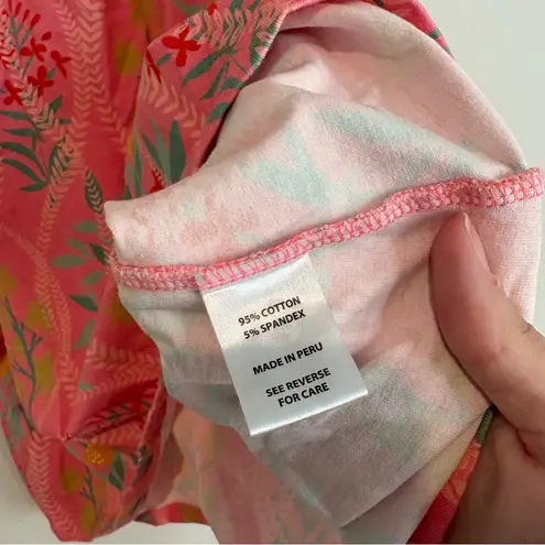 Spartina 449 Keira Zip Tank Queenie Topiary Pink size medium