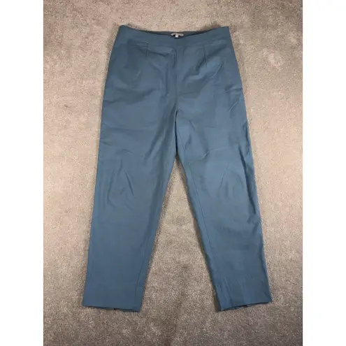 Frances Valentine Petrie Cotton Blend Pant in Blue size 12