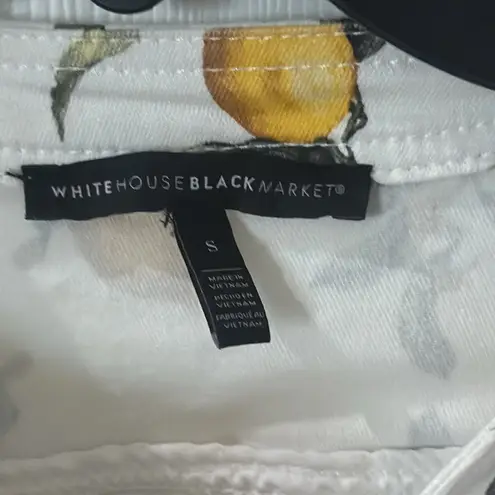 White House | Black Market  Lemon Print Jacket size small - Image 2