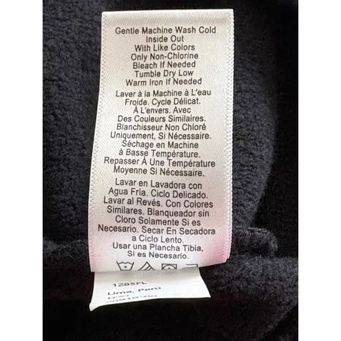 Nation Ltd Ianna Off-The-Shoulder Soft Luxe Sweatshirt in Jet Black Size Medium