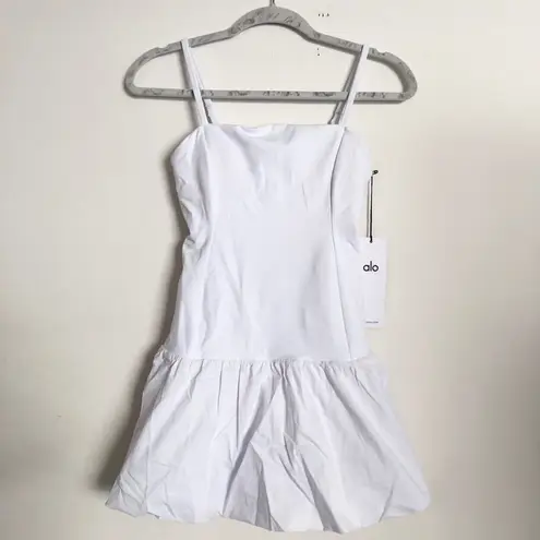 Alo Yoga Airbrush Love Match Tennis Dress White XS