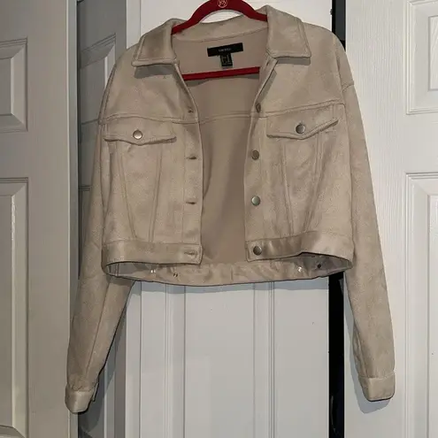 Forever 21 Never Worn  Faux Suede Bomber Jacket