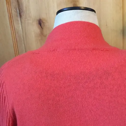 autumn cashmere Orange Cashmere Rib Drape Cardigan $258 VGUC XS