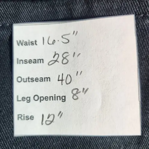 Gloria Vanderbilt Black Jeans NWT Size 14 Short Black Tapered Leg Denim