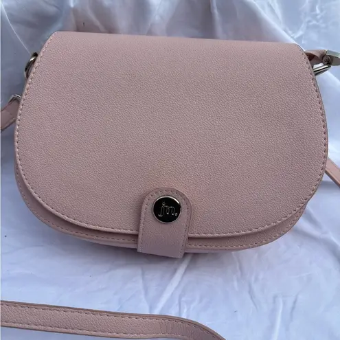 Elegant Pink mini saddlebag Bag with Minimalist Design