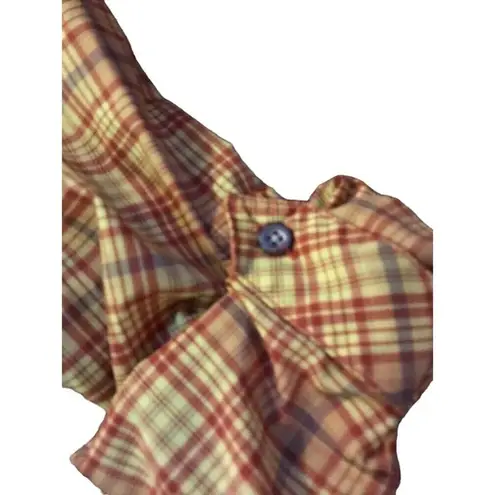 Cabela's Blouse Womens XL Used Yellow Orange Tunic Outdoor