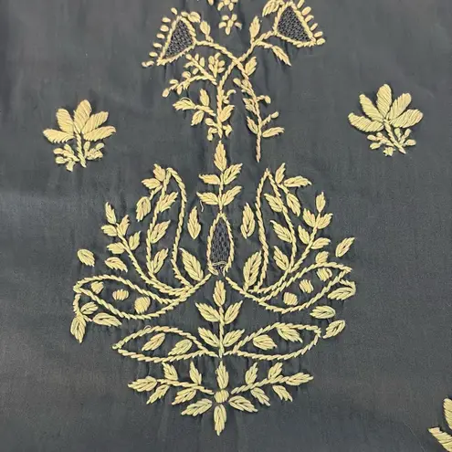 Roller Rabbit Embroidered Sleeveless Tank Dress Blue Size Small