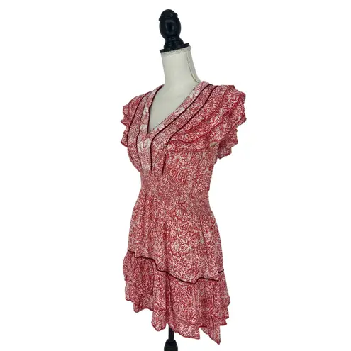 Poupette St. Barth Camila Ruffled Mini Dress