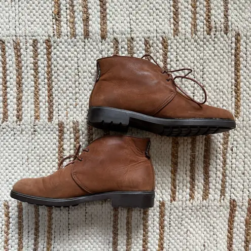 Salvatore Ferragamo Brown Suede Leather Ankle Boots