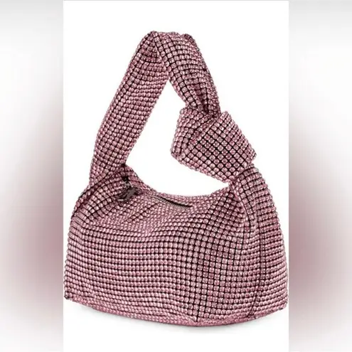 Olga Berg Polly Crystal Clutch Shoulder Bag, Pink, NWT Pink