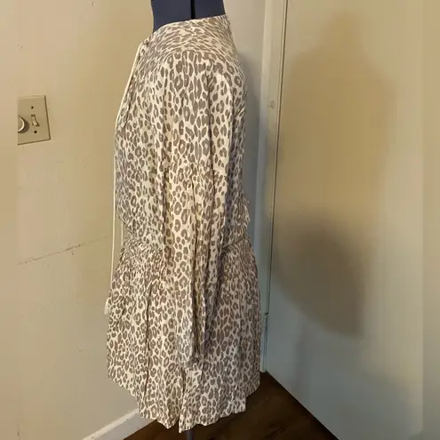 GIRL AND THE SUN Leopard Print Tan Mini Dress Size XS