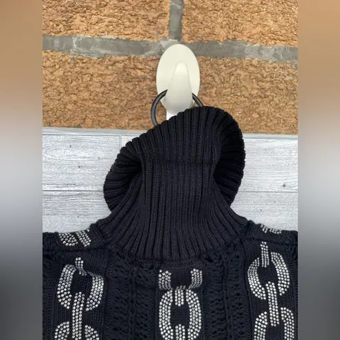 PHILIPP PLEIN KNIT DAY DRESS CRYSTAL MEDIUM Black