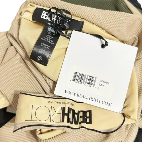 Beach Riot Celine One Piece Swim, Tan, Small