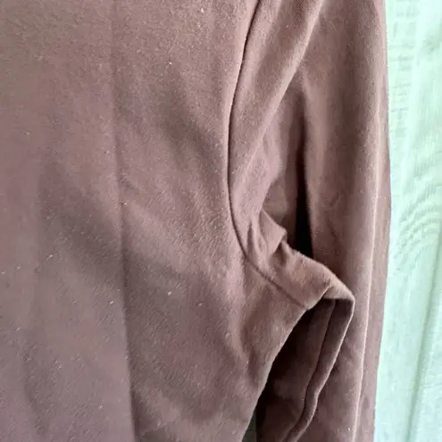 Nuuds Women's Brown Long Sleeve Crewneck Classic Bodysuit Size M