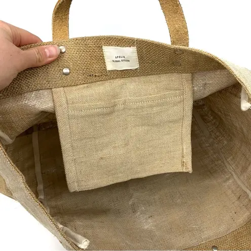 APOLIS Market Bag "Detroit Michigan USA" Natural Tan
