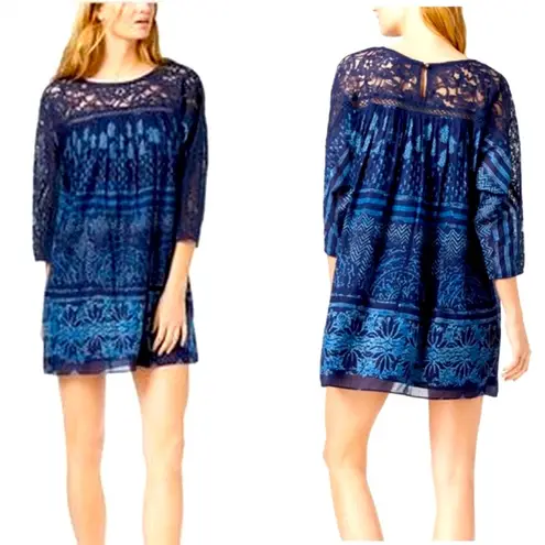 Free People  Sun Daze Mini dress in Navy