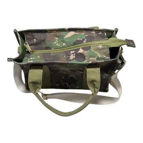 Camouflage Crossbody Tote Bag Green