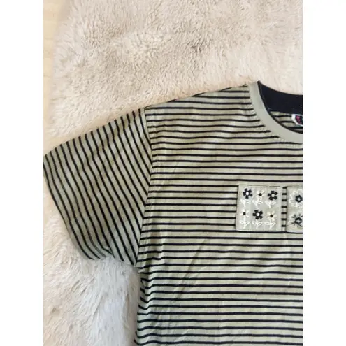 Vintage Bolo Spirit Women Green Embroidered T Shirt Size M Size M