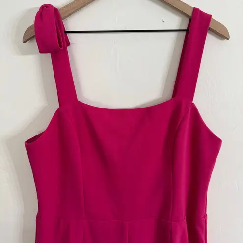Marina Pink Bow Strap Wide Leg Jumpsuit Size 16