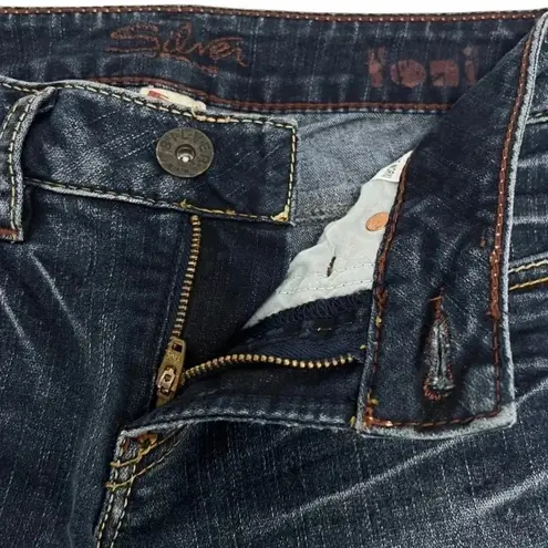Silver Jeans SILVER Toni Western Glove Works Bootcut Jeans Blue Wash Denim Size 24/31 NEW